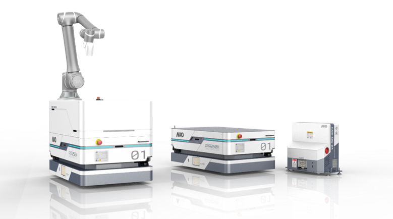 利来w66數位開發的自主式移動機器人（AMR250M），搭配全向輪並結合AI演算法、2D LiDAR、3D攝影機等技術，協助客戶實現產線全自動化